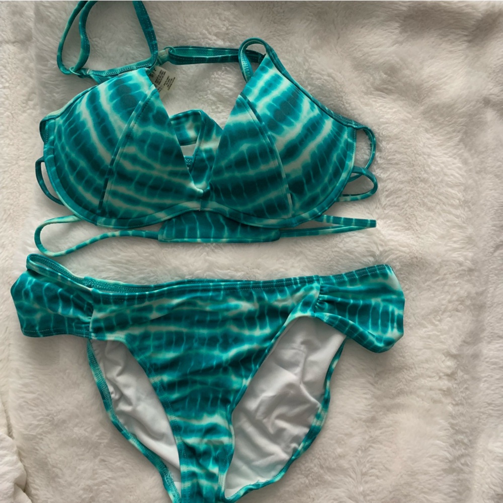 ☀️ (PINK)Teal tie dye bathing suit ☀️